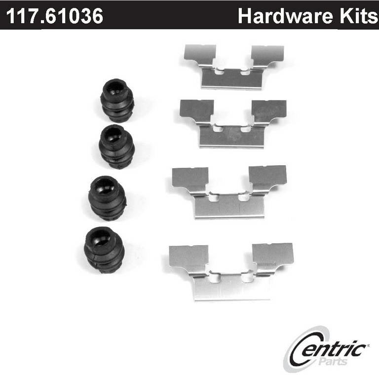 Centric Parts Disc Brake Hardware Kit Premium Application Specific for Jaguar S-Type 2005-2003 Vanden Plas 2005-2004 XJ8 2004 117.61036