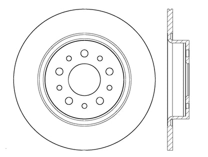 Stoptech Centric Performance Brake Rotor Rear Fiat 500L 120.04003