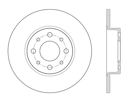 Centric Parts Disc Brake Rotor with Electrocoating Finish 120.04005
