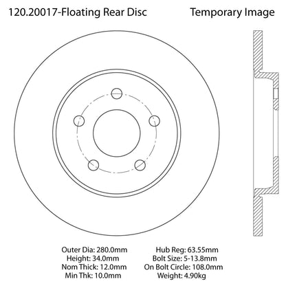 Centric Parts Disc Brake Rotor