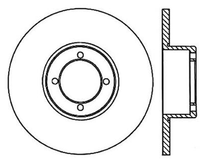 StopTech Premium Cryostop Rotor; Front