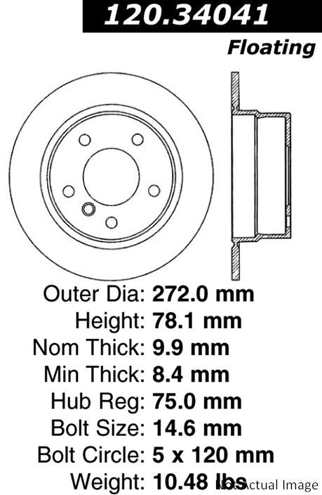 Centric Parts Disc Brake Rotor