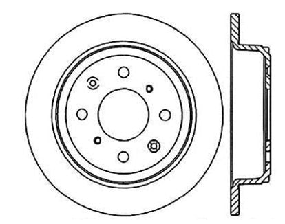 StopTech Premium Cryostop Rotor; Rear