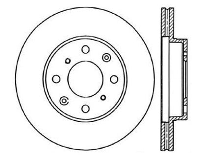 StopTech Premium Cryostop Rotor; Front