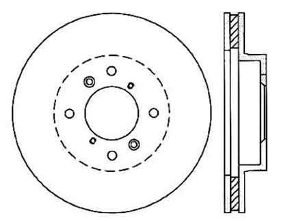 StopTech Premium Cryostop Rotor; Front