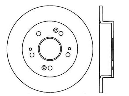 StopTech Premium Cryostop Rotor; Rear
