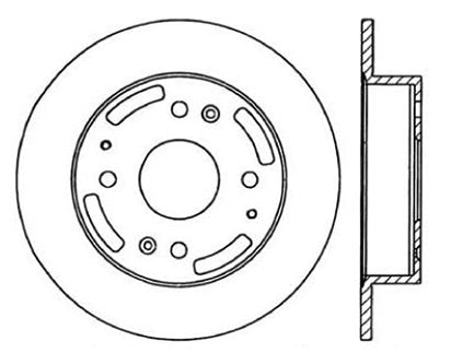 StopTech Premium Cryostop Rotor; Rear