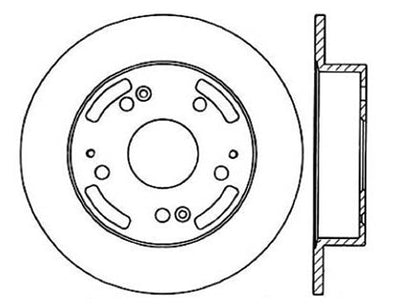 StopTech Premium Cryostop Rotor; Rear