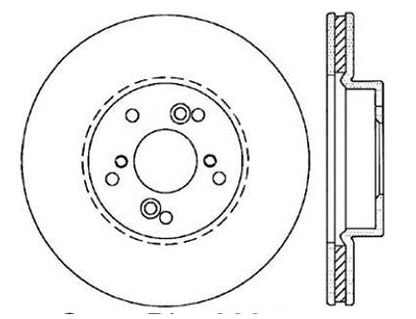 StopTech Premium Cryostop Rotor; Front