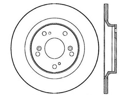 StopTech Premium Cryostop Rotor; Rear