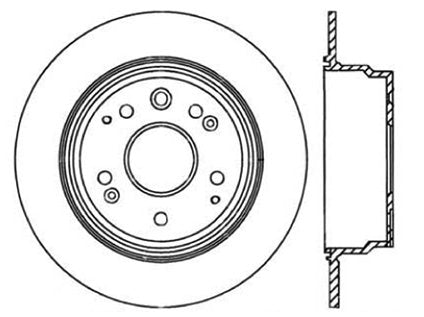 StopTech Premium Cryostop Rotor; Rear
