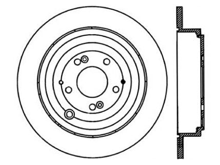 StopTech Premium Cryostop Rotor; Rear