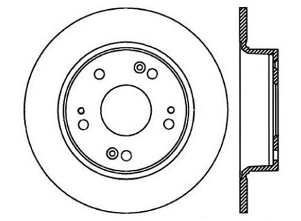 StopTech Premium Cryostop Rotor; Rear