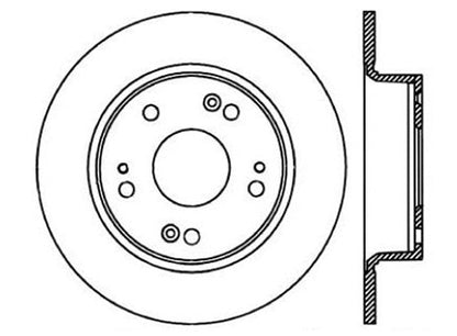 StopTech Premium Cryostop Rotor; Rear