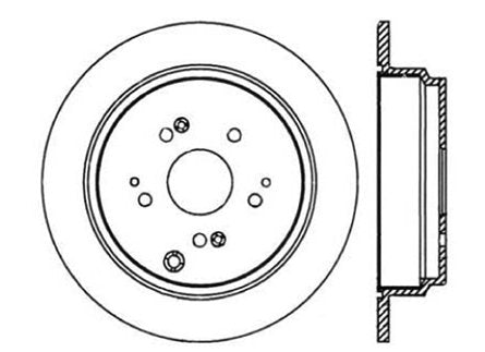 StopTech Premium Cryostop Rotor; Rear