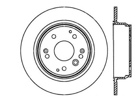 StopTech Premium Cryostop Rotor; Rear