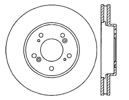 StopTech Premium Cryostop Rotor; Front