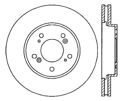 StopTech Premium Cryostop Rotor; Front