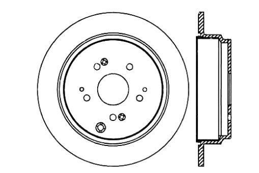 StopTech Premium Cryostop Rotor; Rear