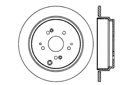 StopTech Premium Cryostop Rotor; Rear