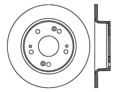 StopTech Premium Cryostop Rotor; Rear