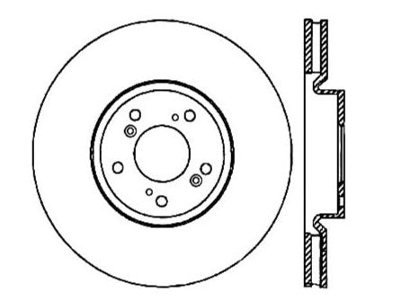 StopTech Premium Cryostop Rotor; Front