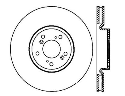 StopTech Premium Cryostop Rotor; Front