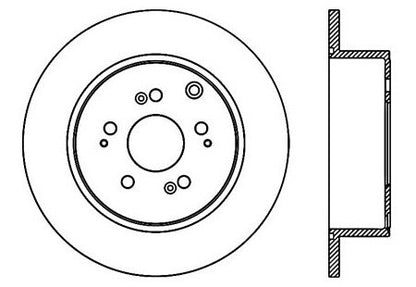 StopTech Premium Cryostop Rotor; Rear