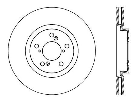 StopTech Premium Cryostop Rotor; Front