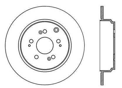 StopTech Premium Cryostop Rotor; Rear