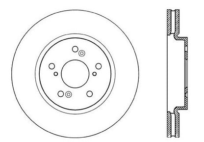 StopTech Premium Cryostop Rotor; Front