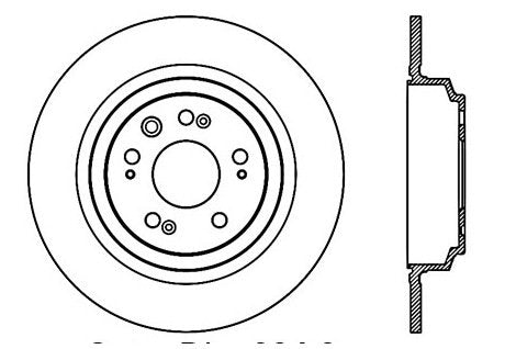 StopTech Premium Cryostop Rotor; Rear