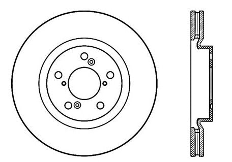 Stoptech 09-14 Acura TL Premium Front Cryostop Brake Rotor 120.40075CRY