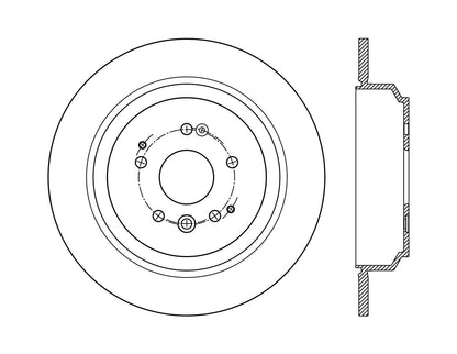 Centric Parts Disc Brake Rotor with Electrocoating Finish for 120.40083
