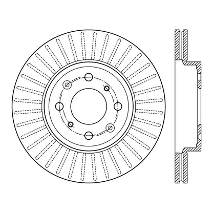 Stoptech Centric Premium Brake Rotor - Front 120.40085