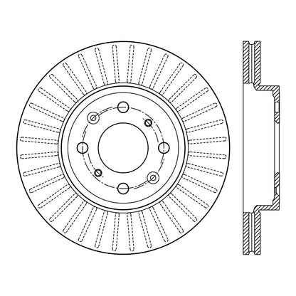 Stoptech Centric Premium Brake Rotor - Front 120.40085