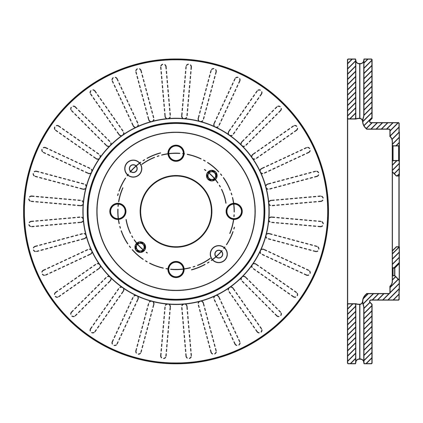Centric Parts Disc Brake Rotor with Electrocoating Finish 120.40085