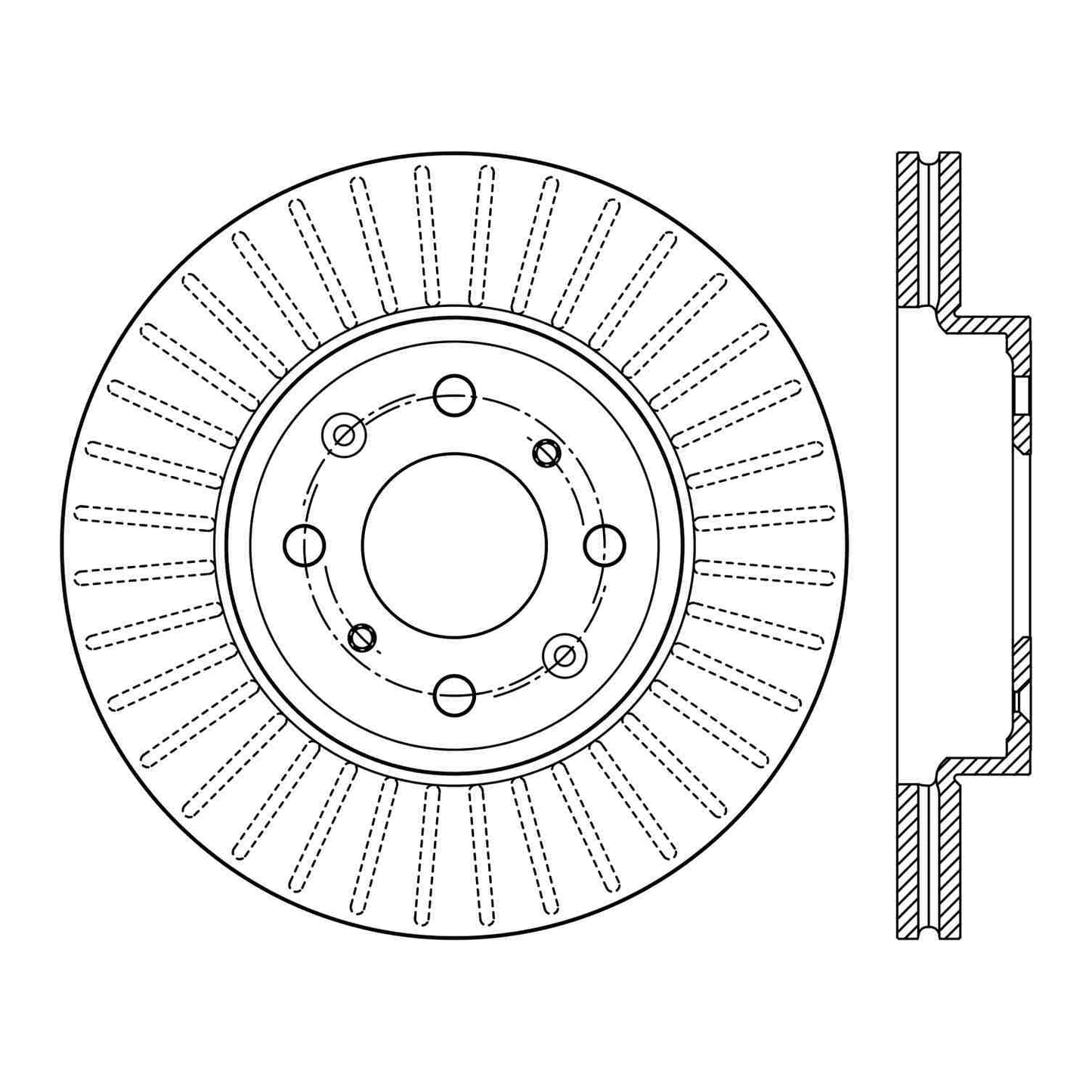 Centric Parts Disc Brake Rotor with Electrocoating Finish 120.40085