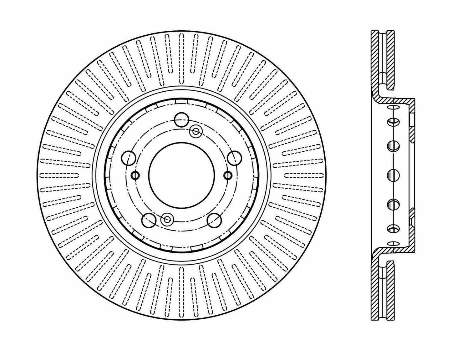 Stoptech Centric Premium Brake Rotor - Front 120.40088