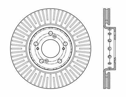 Stoptech Centric Premium Brake Rotor - Front 120.40088