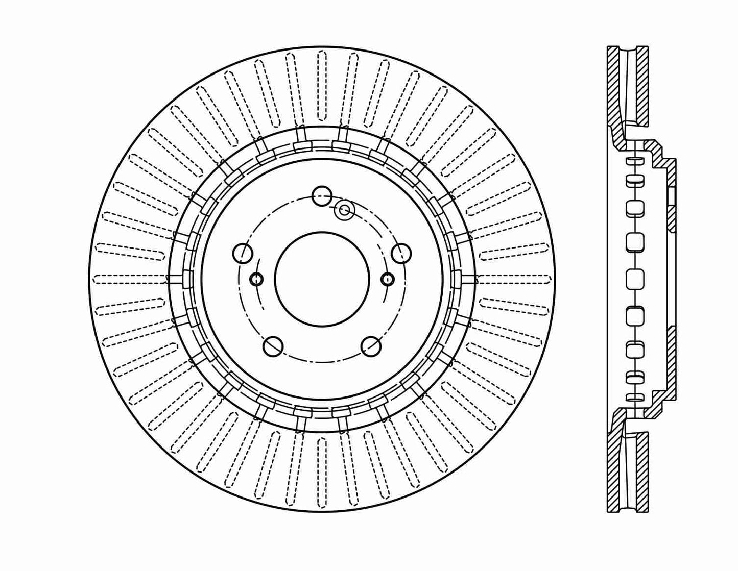 Stoptech Centric 15-18 Acura TLX Premium Front Brake Rotor 120.40090