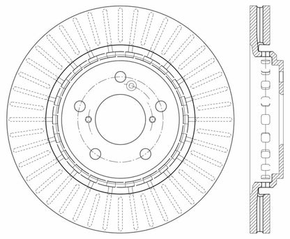 Centric Parts Disc Brake Rotor with Electrocoating finish 120.40092