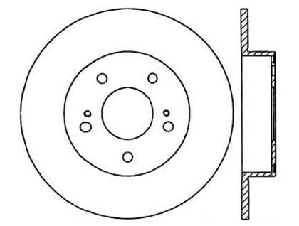 StopTech Premium Cryostop Rotor; Rear