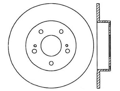 StopTech Premium Cryostop Rotor; Rear