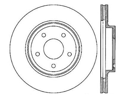 StopTech Premium Cryostop Rotor; Front