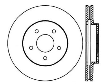 StopTech Premium Cryostop Rotor; Front