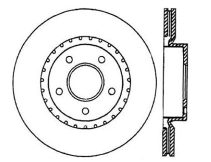 StopTech Premium Cryostop Rotor; Front