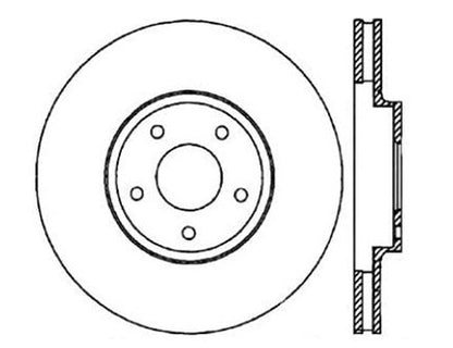 StopTech Premium Cryostop Rotor; Front