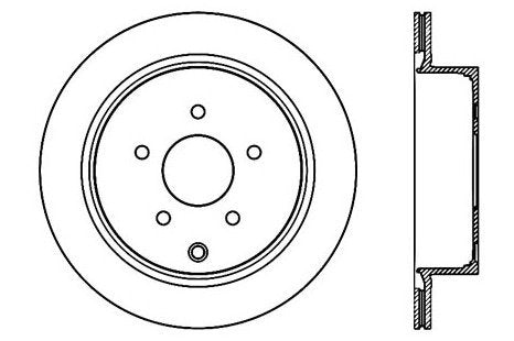 StopTech Premium Cryostop Rotor; Rear