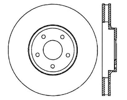 StopTech Premium Cryostop Rotor; Front